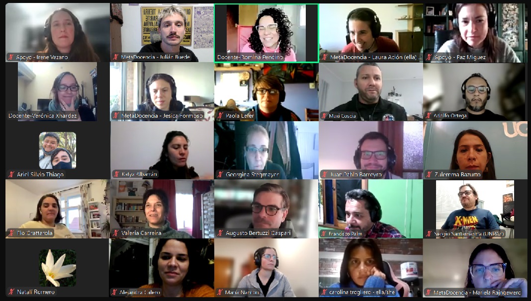 Captura de pantalla del primer encuentro de la primera edición de ALTa CA.